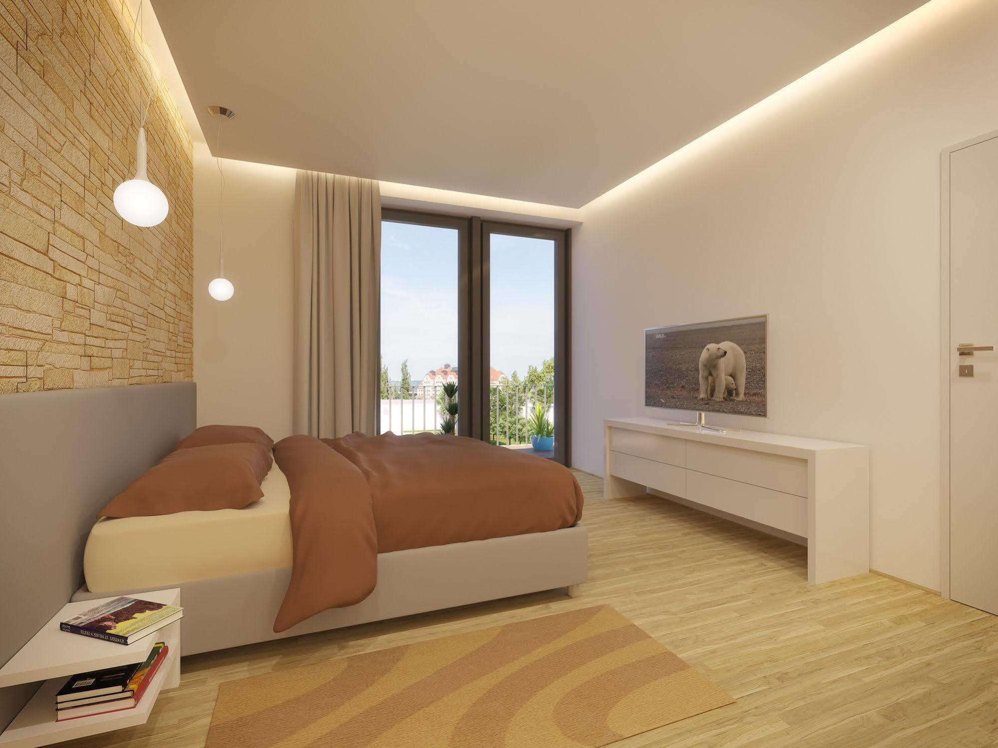 Aparthotel Residenz Am Zwinger Dresde Exterior foto 3D rendering of a bedroom